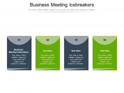 Business meeting icebreakers ppt powerpoint presentation professional files cpb