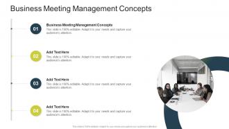 Business Meeting Management Concepts In Powerpoint And Google Slides Cpb