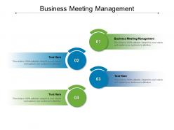 Business meeting management ppt powerpoint presentation portfolio example file cpb