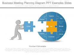 Business meeting planning diagram ppt examples slides