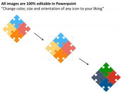 55799979 style puzzles matrix 4 piece powerpoint presentation diagram infographic slide