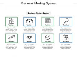 Business meeting system ppt powerpoint presentation inspiration mockup cpb