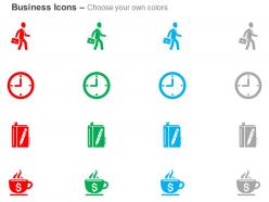 Business meeting time management financial deal diary ppt icons graphics