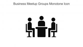 Business Meetup Groups Monotone Icon In Powerpoint Pptx Png And Editable Eps Format