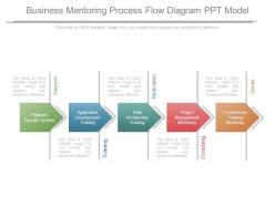 Business mentoring process flow diagram ppt model