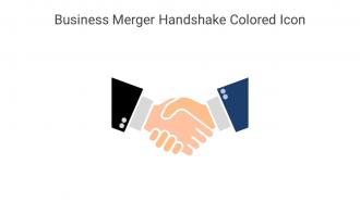 Business Merger Handshake Colored Icon In Powerpoint Pptx Png And Editable Eps Format