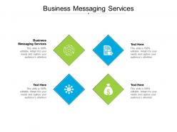 Business messaging services ppt powerpoint presentation infographics diagrams cpb