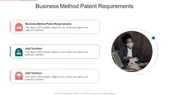 Business Method Patent Requirements In Powerpoint And Google Slides Cpb