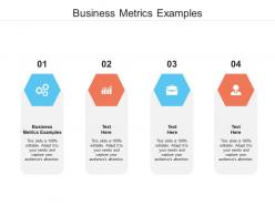 Business metrics examples ppt powerpoint presentation model portfolio cpb