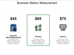 Business metrics measurement ppt powerpoint presentation file portfolio cpb