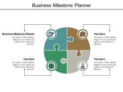 Business milestone planner ppt powerpoint presentation gallery cpb