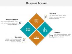 Business mission ppt powerpoint presentation file infographics cpb