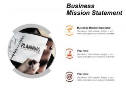 Business mission statement ppt powerpoint presentation file picture cpb