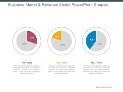 Business model and revenue model powerpoint shapes