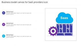 Business Model Canvas For SaaS Providers Icon