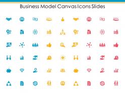 Business model canvas icons slides growth gear c383 ppt powerpoint presentation outline