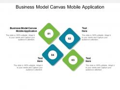 Business model canvas mobile application ppt powerpoint presentation portfolio shapes cpb