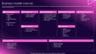 Business Model Canvas Ott Media Network Company Profile Cp Cd V