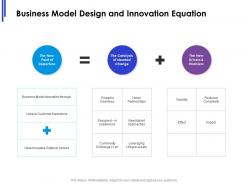 Business model design and innovation equation ppt powerpoint grid