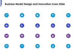 Business model design and innovation icons slide target l626 ppt powerpoint
