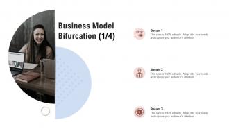Business model development business model bifurcation stream ppt elements