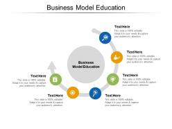 Business model education ppt powerpoint presentation ideas visual aids cpb
