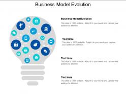 Business model evolution ppt powerpoint presentation icon gridlines cpb