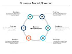 Business model flowchart ppt powerpoint presentation infographic template gridlines cpb