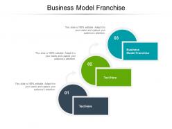 Business model franchise ppt powerpoint presentation icon skills cpb