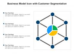 Business Model Icon With Customer Segmentation