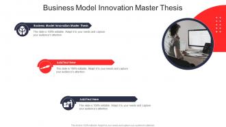 Business Model Innovation Master Thesis In Powerpoint And Google Slides Cpb