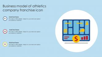 Business Model Of Athletics Company Franchise Icon