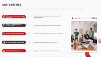 Business Model Of Pinterest Key Activities Ppt File Example File BMC SS