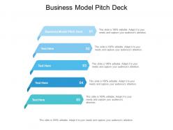 Business model pitch deck ppt powerpoint presentation summary format cpb