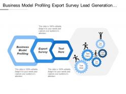 Business model profiling export survey lead generation lead follow up