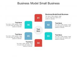 Business model small business ppt powerpoint presentation examples cpb