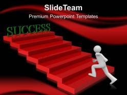 Business model strategy powerpoint templates running for success ppt slides
