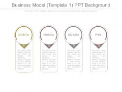 Business model template 1 ppt background