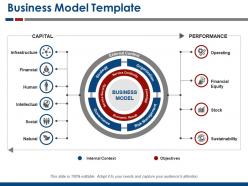 Business model template ppt background designs