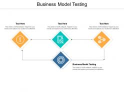 Business model testing ppt powerpoint presentation gallery graphics download cpb