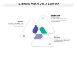 Business model value creation ppt powerpoint presentation infographic cpb
