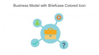 Business Model With Briefcase Colored Icon In Powerpoint Pptx Png And Editable Eps Format