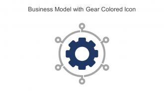 Business Model With Gear Colored Icon In Powerpoint Pptx Png And Editable Eps Format