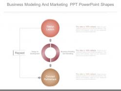 Business modeling and marketing ppt powerpoint shapes