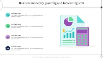 Business Monetary Planning And Forecasting Icon