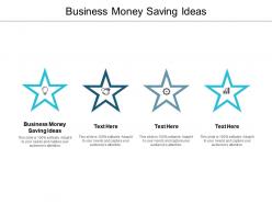 Business money saving ideas ppt powerpoint presentation infographics portrait cpb