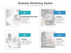 Business monitoring system ppt powerpoint presentation gallery brochure cpb