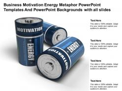Business Motivation Energy Metaphor Powerpoint Templates And Backgrounds With All Slides
