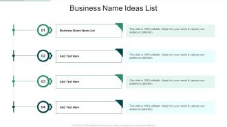 Business Name Ideas List In Powerpoint And Google Slides Cpb