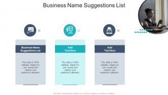 Business Name Suggestions List In Powerpoint And Google Slides Cpb